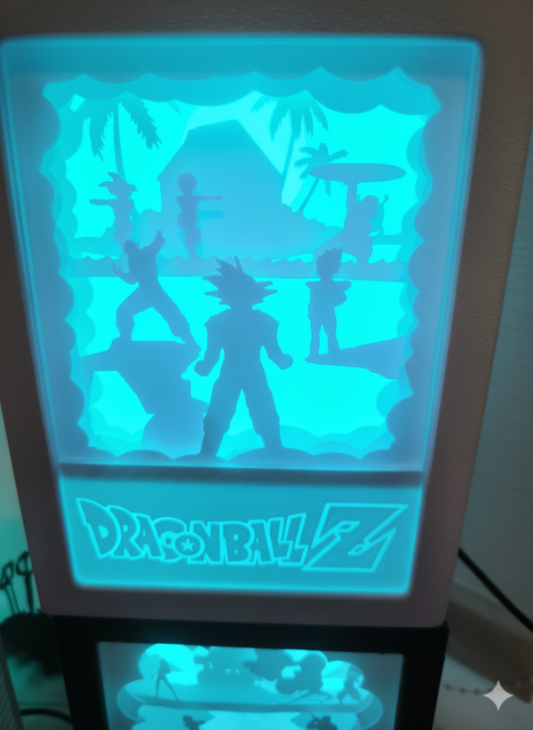 2 Dragon Ball Z Fan-made RGB LED Shadow Box