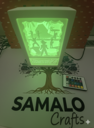 3 Dragon Ball Z Fan-made RGB LED Shadow Box