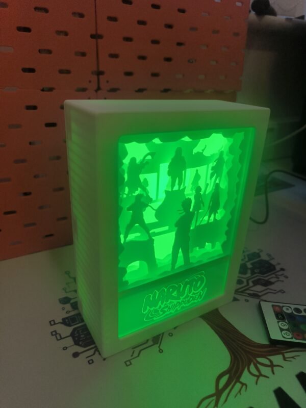 Naruto Shippuden Fan-made RGB LED Shadow Box