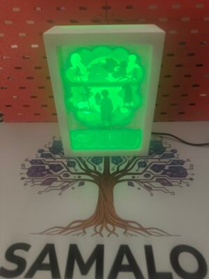 Principal Blanco One Piece Fan-made RGB LED Shadow Box