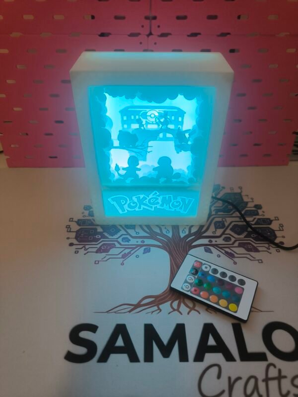 Pokémon Gen 1 Fan-made RGB LED Shadow Box